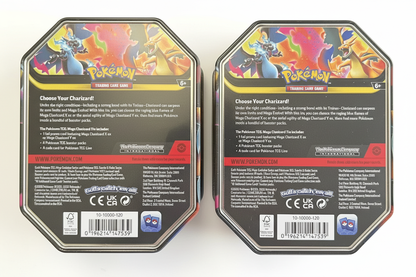 Pokémon Spring EX Tin Mega Charizard X und Y Rückseite